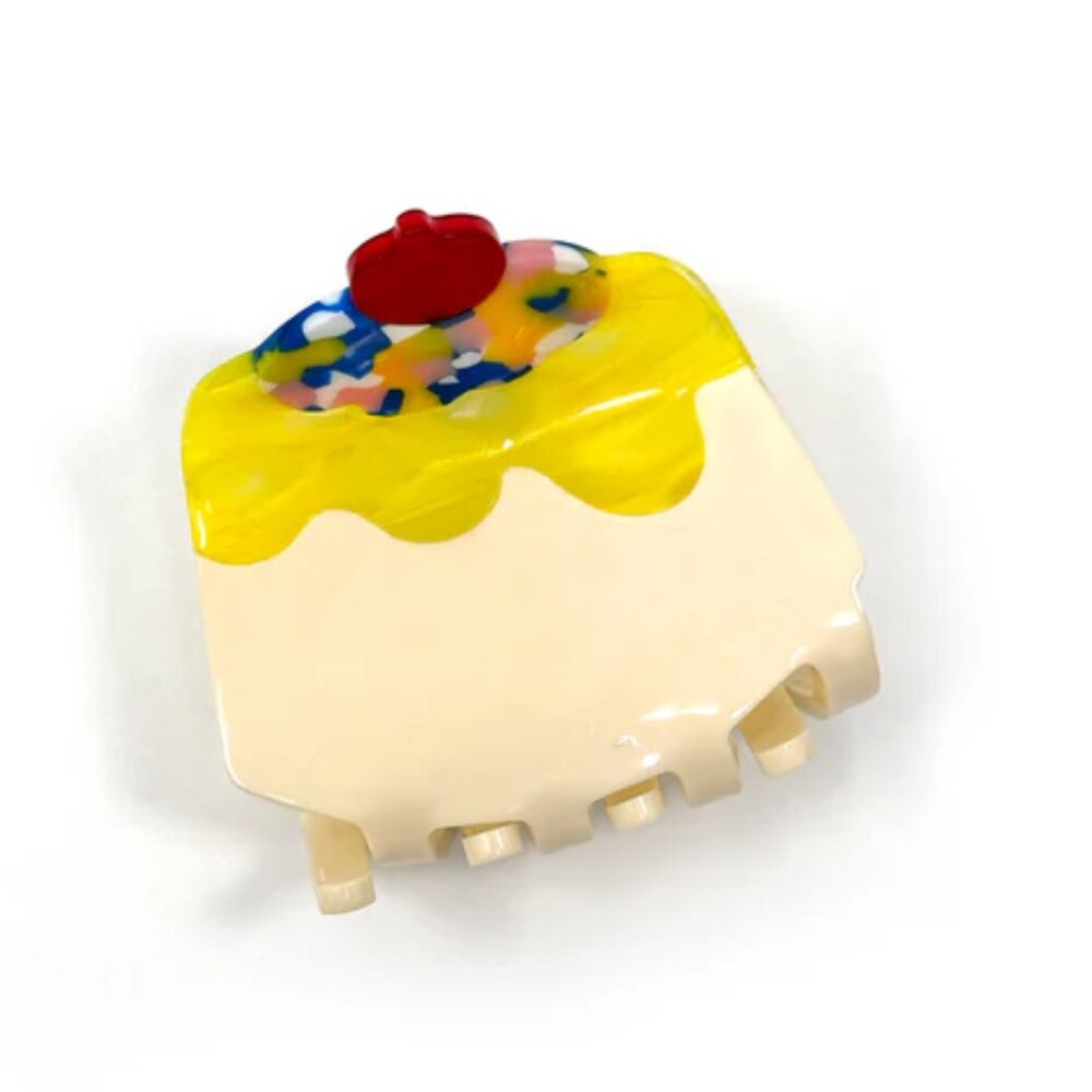 NWT Cherry on Top Lemon Yellow Hair Claw Clip